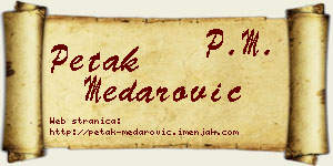 Petak Medarović vizit kartica
